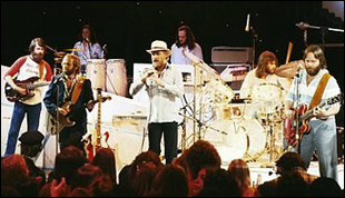 The Beach Boys in concert, circa 1980.