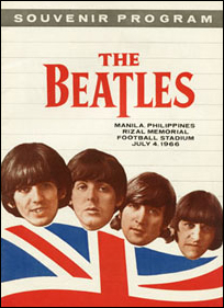 Program from the bad vibes Manila, Philippines concert that The Beatles performed in 1966.