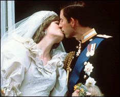 Prince Charles marries Diana Spencer.