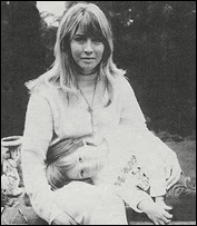 Cynthia Lennon with her young son, Julian.
