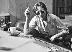 John Lennon in the studio during the making of his last album, Double Fantasy.