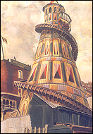 The popular British roller coaster ride, Helter Skelter, which was the subject of a Beatles song by the same name.
