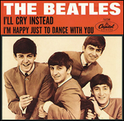 Picture sleeve for The Beatles US single, I'll Cry Instead.