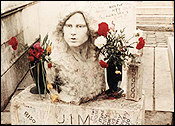 Jim Morrison's grave in Paris, France.