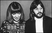 Ringo Starr and his wife, Maureen, in 1969.